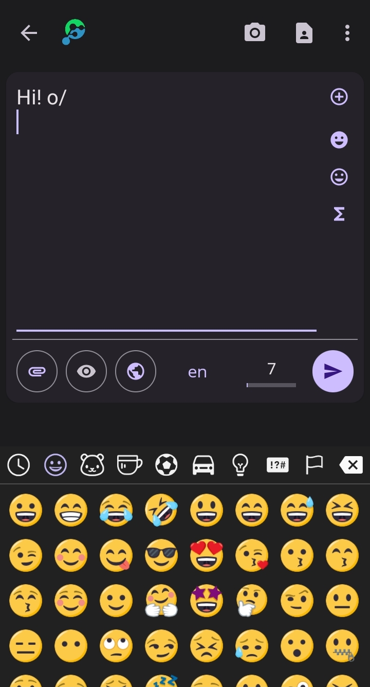 Emoji panel